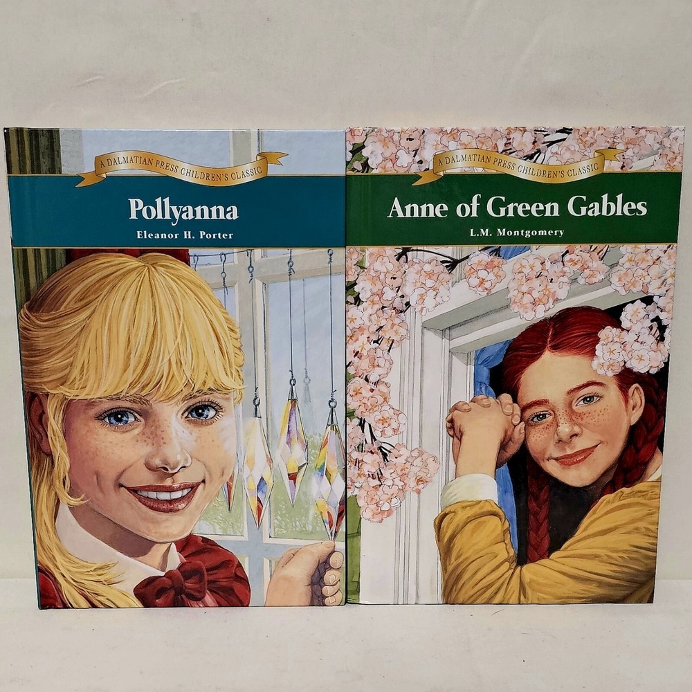 2 Books Dalmatian Press Children's Classics (Anne Of Green Gables & Pollyanna)